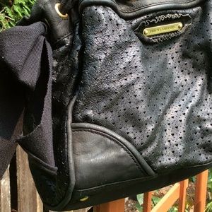 Juicy couture black leather handbag. Older style